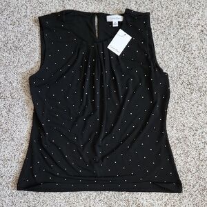 Calvin Klein Black Sleeveless Studded Camisole
